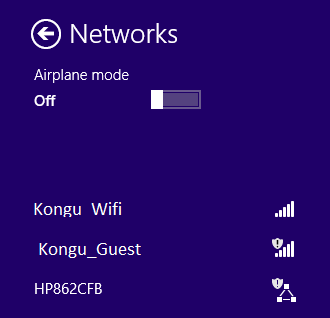 Step 3 - Available networks